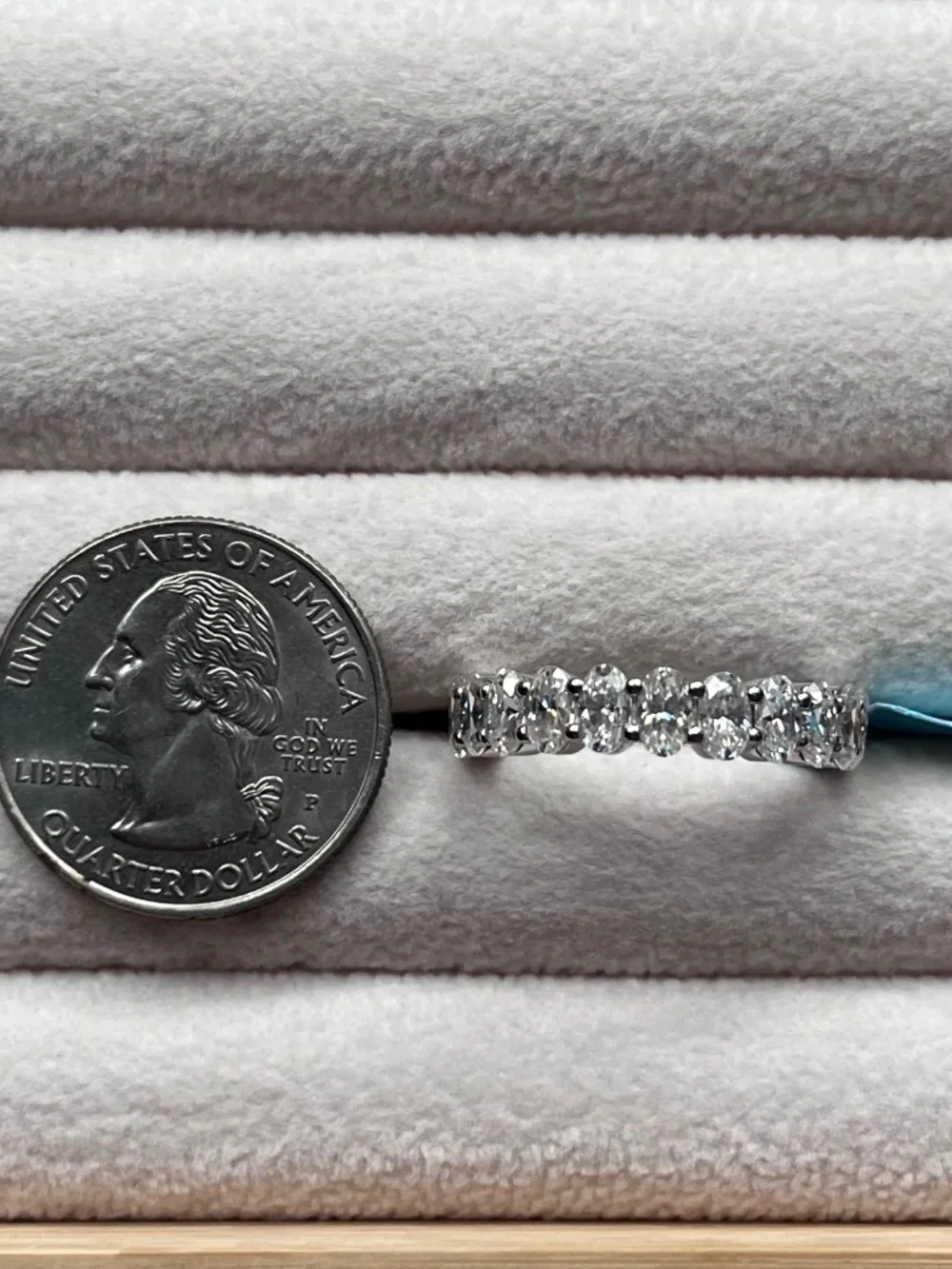R120 | Oval-Cut Moissanite Eternity Band